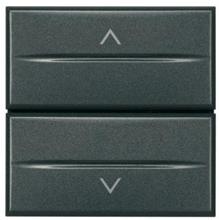 Conmutador ancho Axial Bticino Axolute HS4027/2 Antracita 1-0-2 16A para persianas