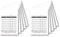 Sigel KC620 Kassenblock 2fach, mit Additionsblatt, 100x158 mm, 30 Stück á 2 x 50 Blatt mit Blaupapier
