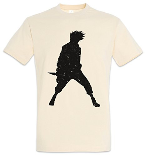 Urban Backwoods Anime Symbol Herren T-Shirt Beige Größe 2XL