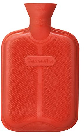 Cassandra Hot Water Bottle, Ribbed Surface On One Side, 1.8 Litre, 5 Year Cassandra Guarantee, Colour Received Varies
