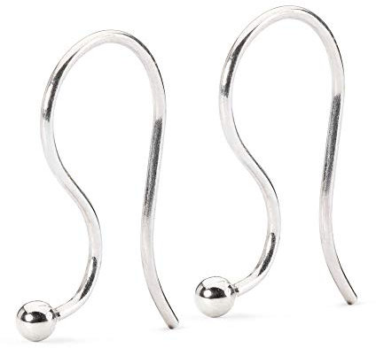 Trollbeads Damen Ohrhaken, silber TAGEA-00002