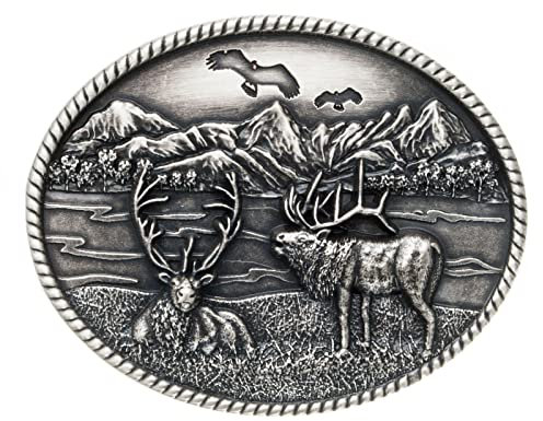Buckle Hirsche - Hirsch - Jagd - Tracht - vintage - Gürtelschnalle