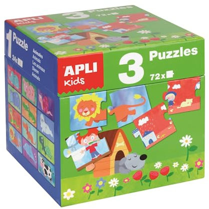 APLI Apli14114 Puzzle-Würfel (3-teilig)