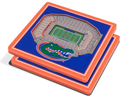 YouTheFan NCAA Florida Gators 3D Stadium Drink Coasters