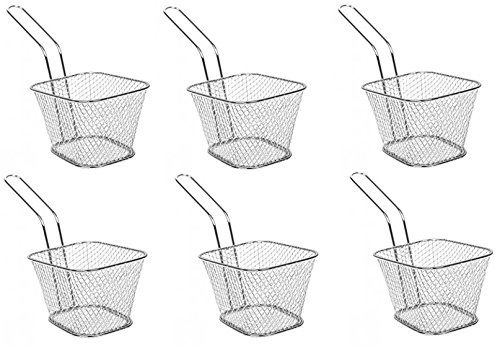 PMS MINI 10*7*6.5H CM OBLONG FRYER BASKET W/HANDLE W/HANGTAG