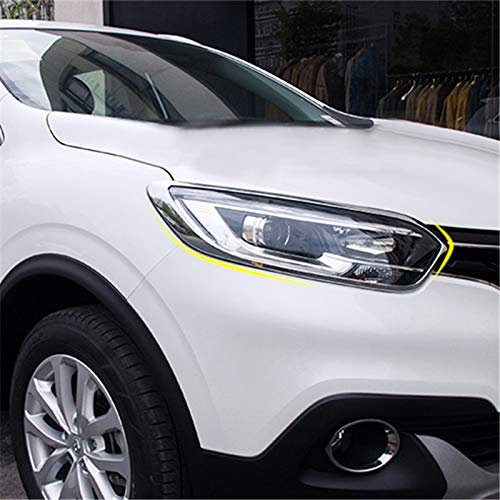 HIGH FLYING für kadjar 2015-2019 Chrom Frontscheinwerfer Zierleiste ABS Kunststoff Verchromt 2 Stück