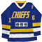 Hanson Brothers Jersey Charlestown Chiefs 16,17,18 Slap Shot Ice Hockey Movie Jersey, 16 Blau, XX-Large