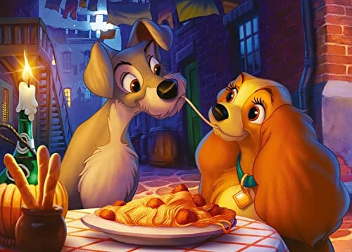 Ravensburger Puzzle 13972 Susi und Strolch 1000 Teile Disney Puzzle für Erwachsene und Kinder ab 14 Jahren