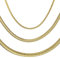 Max Palmer Schlangenkette Edelstahl Gold - [81.] Dicke: 3,2mm - Länge: 55cm