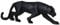 Uterstyle Leopardenskulptur, Kunstharz, geometrische Statue, Tierfigur, Heimdekoration, Ornamente, große Katze, Leoparden-Löwe, Jaguar, Schwarz