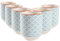 Nicola Spring Hand-Printed Tumbler - 280ml - Blue - Pack of 6 - No Handle Hot Chocolate Cups Breakfast Tea & Coffee Mugs for Kitchens, Cafes & Restaurants