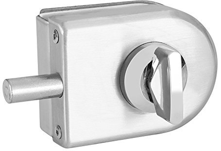 Pestillo de cerradura de puerta de vidrio de acero inoxidable de 10~12 mm, perilla giratoria Abrir/cerrar perno Cerradura de tierra para el uso del baño del hotel en el hogar Media vuelta