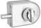 10~12mm Verrou De Verrouillage De Porte En Verre En Acier Inoxydable , Bouton Rotatif Verrou Ouvert/Fermé Verrou Au Sol Pour La Maison Hôtel Salle De Bains Utilisation Demi Rond