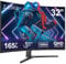 Z-Edge 32-inch Curved Gaming Monitor 16:9 QHD 2560x1440 165/144Hz 1ms Frameless LED Gaming Monitor, AMD Freesync Premium Display Port HDMI Built-in Speakers