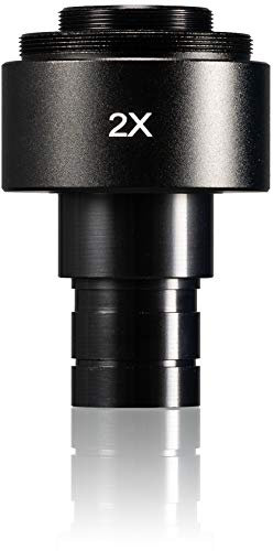 Bresser 5942080 Microscope SLR Camera Adapter 2x T2 23.2 mm for Recording a SLR or System Camera on a Microscope