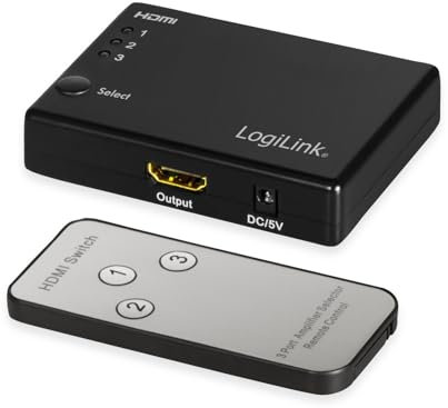 LogiLink HD0042 - HDMI-Switch, 3x1-Port, 1080p/60 Hz