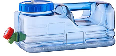 Sliveal Bidon à eau 5 à 22 litres avec robinet, convient pour le camping et la conduite - Sans BPA - Bleu - Portable - Convient pour le camping et la conduite - 10 l (type 3)