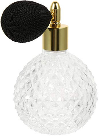 FOMIYES 1 Set 100ML Bottiglia di Profumo Vintage Crsyle Breve Spray Riutilizzabile Bottiglia di Vetro Vuota Bottiglia di Profumo Dello Spruzzo con Lampadina Aria per Bartender Casa Bar