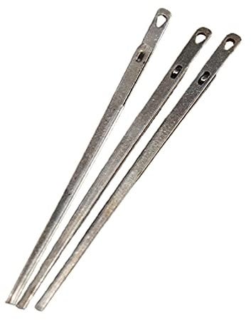 Oshhni 3 piezas Agujas de Coser de Tapicería para Reparación Manual, Alfombra, Cuero, Lona Curvada, Tapicería, Bolso, Calzado, Reparación de Cinturones - Un hoyo