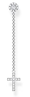 THOMAS SABO Damen Einzel Ohrring Kreuz Zirkonia 925 Sterlingsilber H2239-051-14