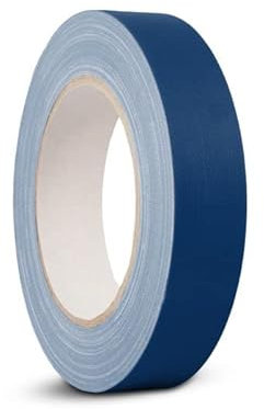 3x Gewebeband Panzerband 25mm x 25m Dunkelblau Panzertape Klebeband Gaffa Tape Matt und reflexionsfrei (25 mm x 25 m, Dunkelblau)