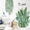2 Pièces Tropicaux Plante Feuille Palmier Autocollants, Sticker Mural Plante Tropicale, Sticker Mur Plante Tropicale, Stickers Muraux Tropicaux Plante Convient pour Chambre à Coucher, Salon, Salle