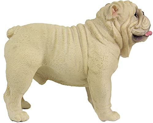 Toyvian Hundeschmuck Mops-Hund-Statue Hundeskulptur Kunststoff Statue Französischen Bulldogge Welpen-decktop-Statue Mini-hundeskulptur Englisch Mini-Statue Plastik Hündchen Kind Figur