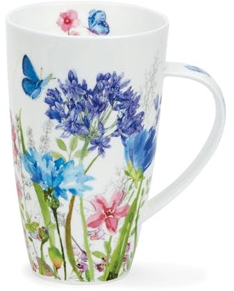 Dunoon Henley Meadow Breeze Tasse en porcelaine fine Bleu 0,6 l