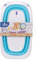 Toral Bañera Plegable Bebé con Patas Azul - Bañera Bebe con Patas Comoda, Facil de Guardar, con Tapon Indicador de Temperatura y Patas Antideslizantes - Bañera Bebé Plegable Portatil