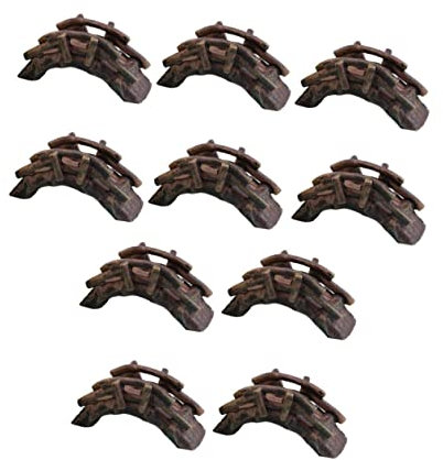 Mipcase 10stücke Harzbogenbrücke Für Aquarien Aquariendekoration Zubehör Für Fischbecken Dekorative Brücke Aus Kunstharz Kunstharz-kunsthandwerk