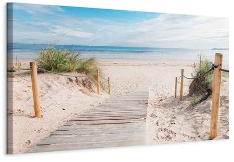 B&D XXL - Akustikbild Akustikplatten Landschaft, 150x50 cm, 1-teilig, Büro | Verbessert Raumakustik, reduziert Hall, ideal fürs Büro oder Wohnzimmer, hochwertige Verarbeitung, schnelle Montage, stilvoll