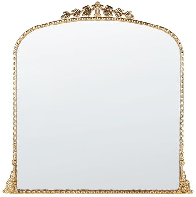 Dekorativer Wandspiegel Glamour Stil zum Aufhängen 71 x 71 cm Gold Livry