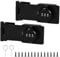 2PCS 3.8Inch Black 90-180 Degree Rotary Cabinet Locks - Hasp Latch Barn & Garden Combination Door Lock with Screws