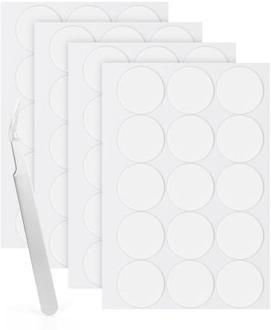 LLPT Doppelseitige Klebepunkte Transparente Runde | 60 Stück | 30MM | Entfernbare Nano-Aufkleber | Super Sticky Wasserfeste Keine Spuren | für DIY-Heimdekoration (ND3060)