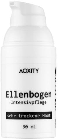 AOXITY Ellenbogen Intensivpflege - 30 ml - im hygienischen Vakuum-Pumpspender - 100% Naturkosmetik