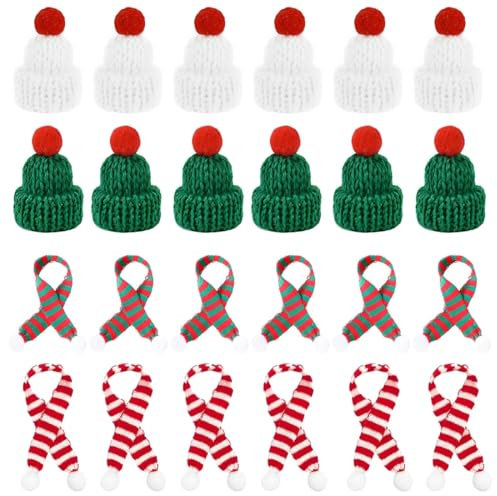EIHI Weihnachtsmütze, Tree hut, Wichtel zubehör weihnachten, Mini sombrero, Niko lausmütze, Mini partyhüte, Weihnachten mütze (Mehrfarbig 3)