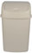 Jolie Max 55L Extra Large Recycling Bin with Swing Lid – Plastic Dustbin with Flip Top Lid - Ideal for Home and Office Waste Management - Easy to Clean, Recycle Rubbish Bin. (BEIGE)