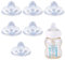 6pcs Wide-Neck Nipple for Dr. Brown's, 100% Soft Silicone Baby Bottle Teat Sippy Straw Spout Nipple Replacement Accessories BPA-Free Compatible with Dr. Brown's Wide-Neck Bottle