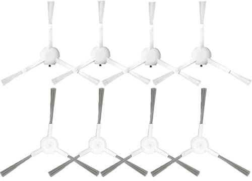 Lot de 8 brosses latérales de rechange pour Xiaomi X20+ / X10+, pour Dreame L10s Ultra, L10 Ultra, L10 Prime, L10s Pro Gen 2, S10, S10 Pro, S20, S20 Pro aspirateur