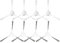 Lot de 8 brosses latérales de rechange pour Xiaomi X20+ / X10+, pour Dreame L10s Ultra, L10 Ultra, L10 Prime, L10s Pro Gen 2, S10, S10 Pro, S20, S20 Pro aspirateur