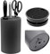 NVGFTG Porte Couteau sans Couteaux, Bloc Couteaux Cuisine Vide, Range Couteaux de Cuisine Circulaire, Blocs Couteaux Vides pour Gain Place Couteaux (Noir)