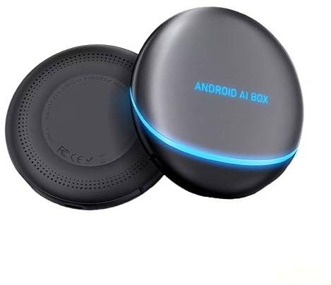 Wireless Carplay Adapter, 2 in 1 Android Auto Wireless Adapter 2025 AI Box Carplay with HDMI Input Support YouTube TikTok TF SIM Card, Mini Car Play Box for CarPlay Android Auto Cars