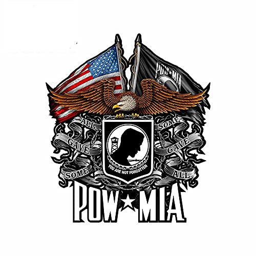 13 cm x 11,5 cm für American Eagle Pow Mia Occlusion Scratch Windows Autoaufkleber