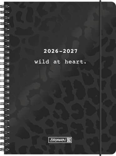 Schülerkalender 2026/2027 BLACK | A5, Papier: 2 Seiten = 1 Woche ; Kalendarium: 18 Monate Juli 2026 bis Dezember 2027