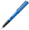 Lamy AL-star oceanblue Füller – Füllhalter mit ergonomischem Griff & polierter Stahlfeder in Strichbreite EF – leichtes Aluminiumgehäuse – inkl. Tintenpatrone T 10 blau – Rechtshänder