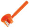 Westmark Gemüse-Deko-Hobel/Spiralschneider zum Verzieren, Länge: 15 cm, Rostfreier Edelstahl/Kunststoff, Möhrfix, Orange, 51252270