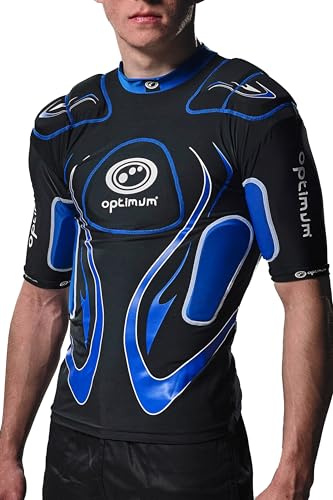 Optimum Herren-Schutzkleidung Inferno mit Schulterpolster Größe L schwarz / blau