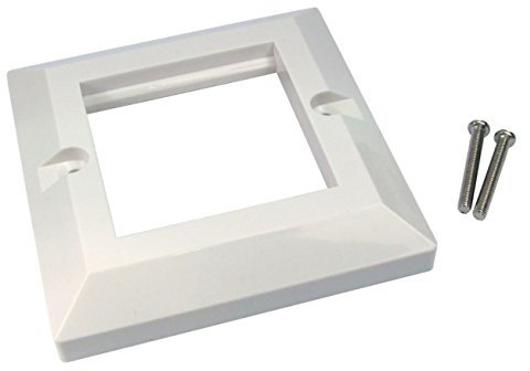 rhinocables - Faceplate Frame for Wall Outlet - Custom Modular Blanking Plate - Fits HDMI, VGA, USB, Audio Network - No Soldering Required - Single or Double Module Option, Single Frame