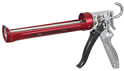 TAJIMA Caulk Gun - 1/10 Gallon (10 oz) Convoy Super 18 Caulking Tool with 18/1 Thrust Ratio & Auto Flow Stop - CNV-100SP18