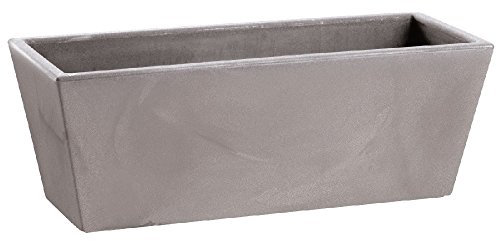 hydroflora 63002345 fioriera da Balcone Nicoli Mysia 50 x 20 x 18 cm, Colore Grigio Cenere Opaco